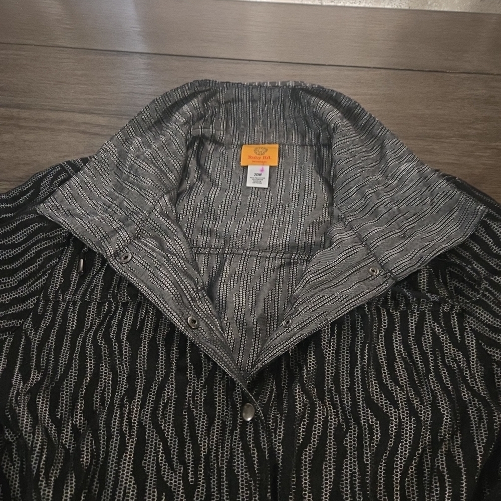 Ruby Rd. Black and Gray Utility Jacket - image 6